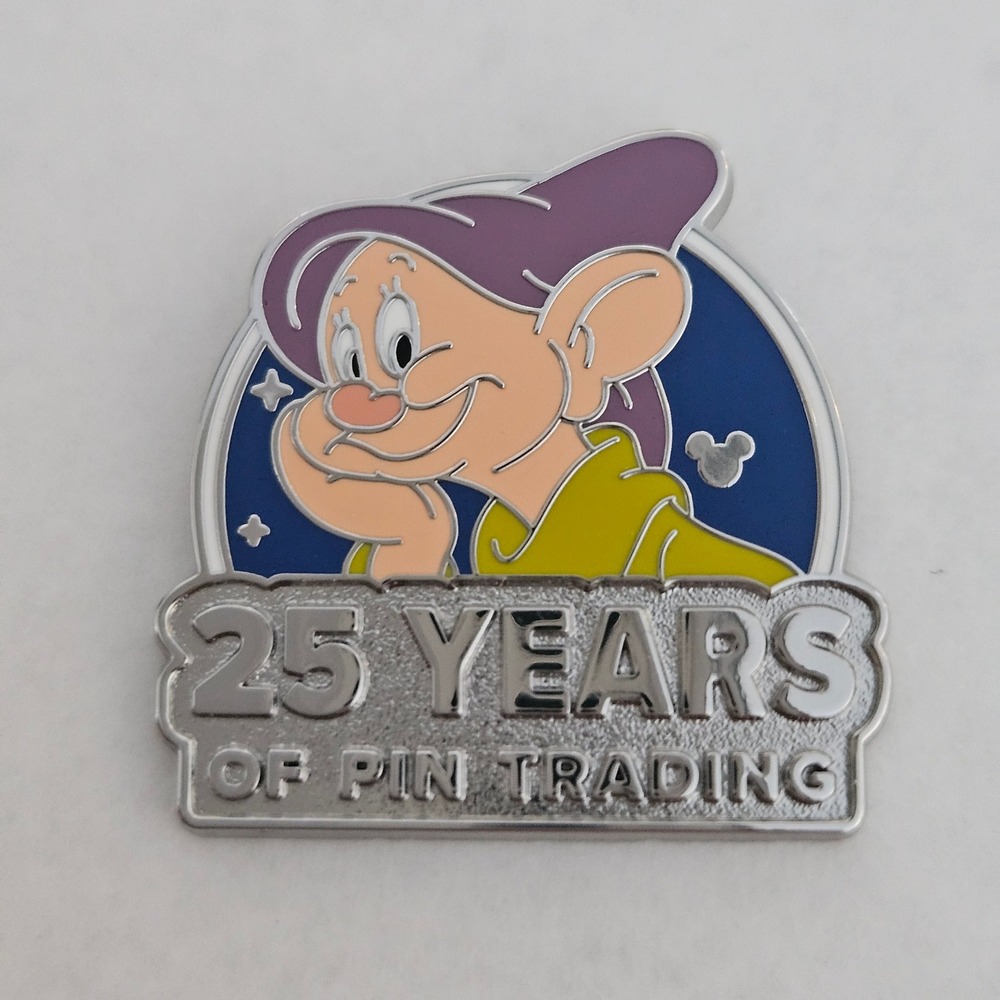 Disney Dopey Hidden Mickey Pin 25 Years of Pin Trading NEW
